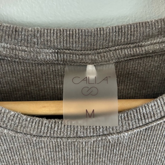 Light Brown Ribbed Top - Picture 3 of 4